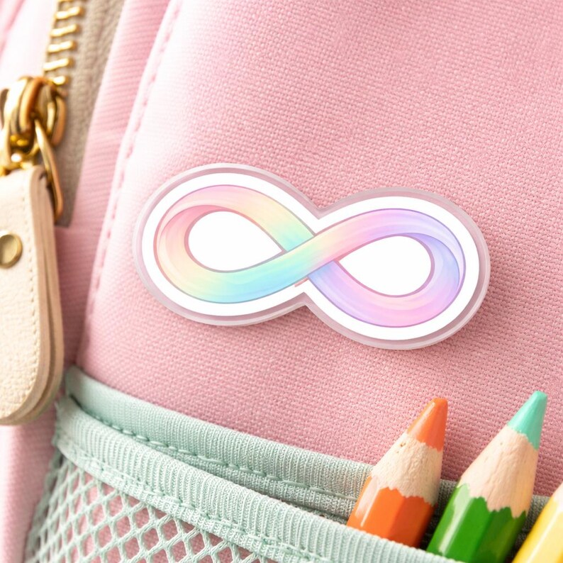 Autism Infinity Pin Pastel Autism Infinity Pin Badge, Neurodiversity Awareness Pin ...
