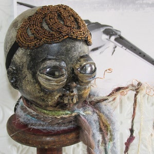 Dark Beautiful Aviator Statue/Prop Spooky Creepy Fun Odd Unusual  Aero Prop Detroit Art/L.Cerrito