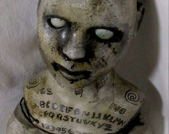 NO LONGER AVAILABLE/Old Bisque Doll Re-purposed Scary Bisque Detroit Artist/L.Cerrito Lorcheenas.Etsy.com