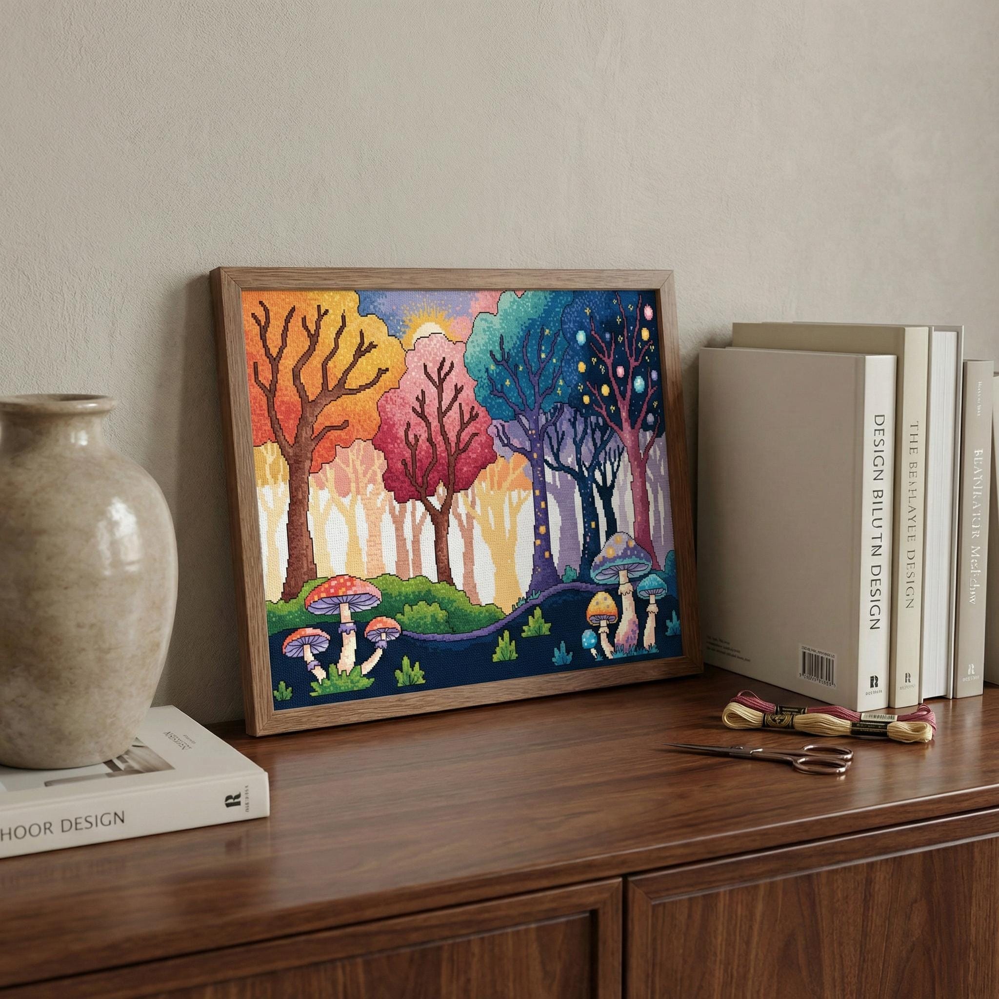 Four Seasons Enchanted Forest – Cross Stitch Pattern PDF - Etsy