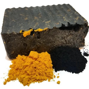 Activated Charcoal and Turmeric Black Soap
