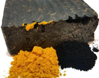 Activated Charcoal and Turmeric Black Soap