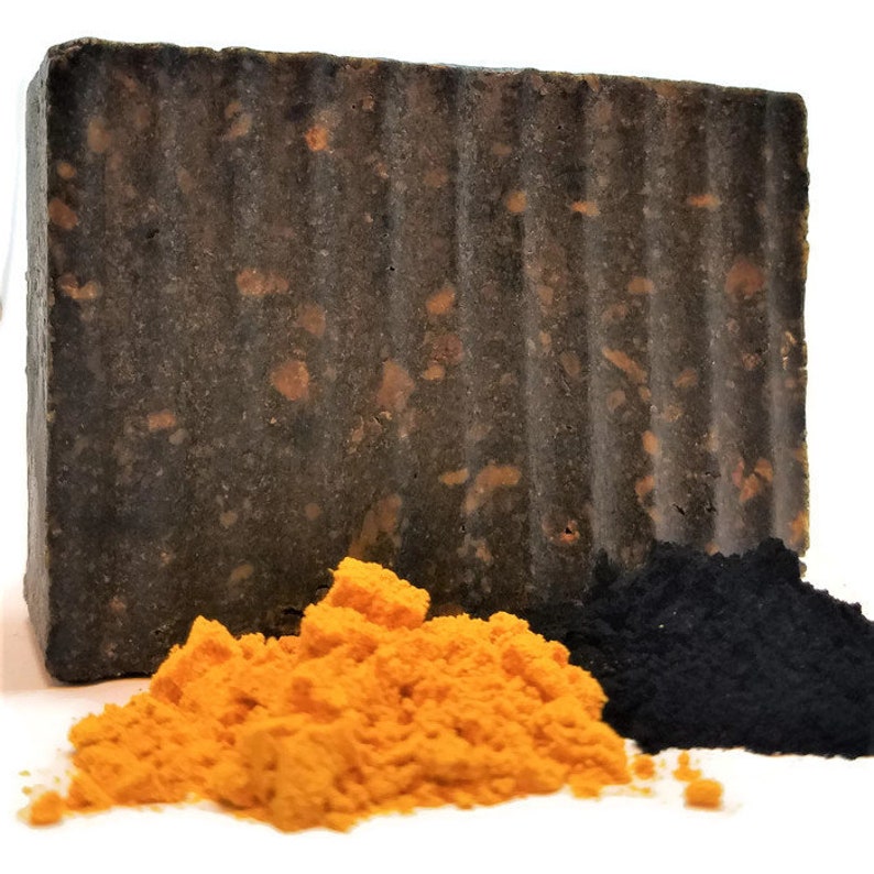 Activated Charcoal and Turmeric Black Soap Etsy