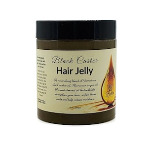 Best Hair Pomade for 4-type hair. Black Castor Hair Jelly for Natural Hair.