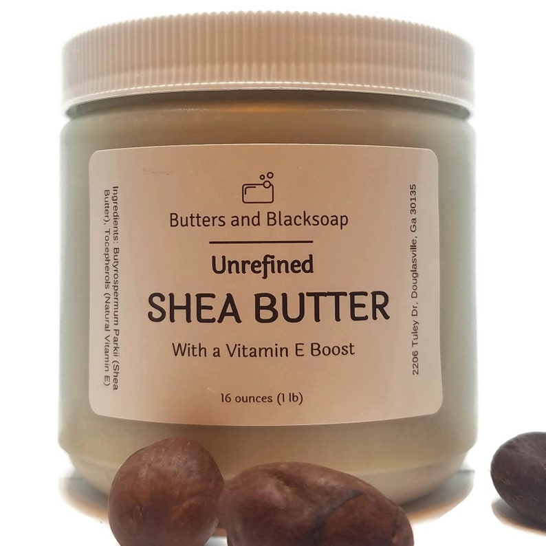 Unrefined Shea Butter with Vitamin E Etsy