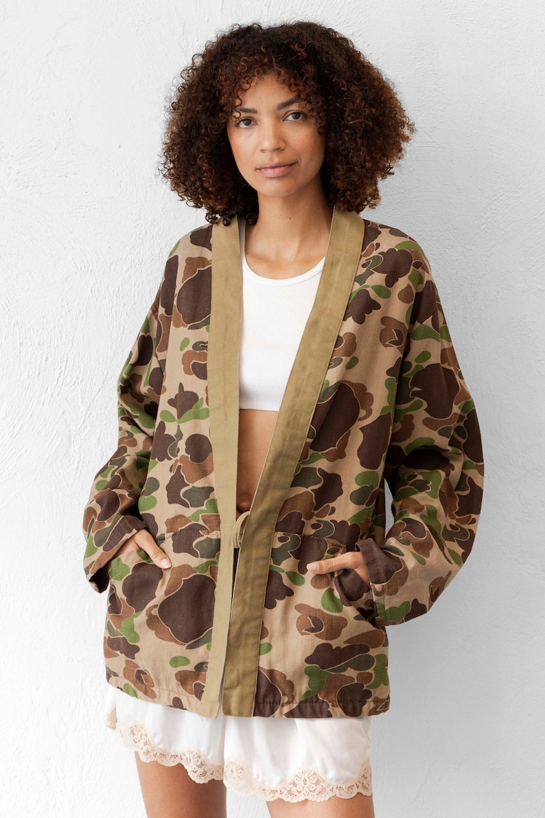 Camo Kimono Jacket unisex image 1