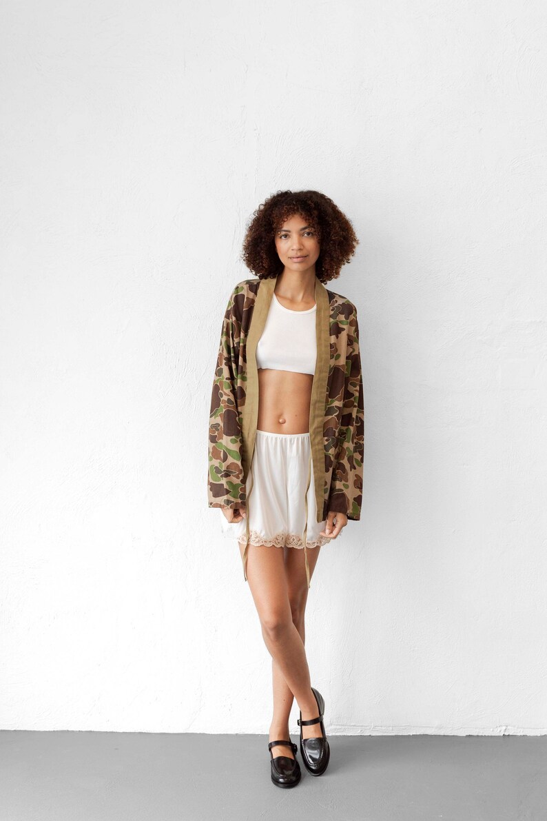 Camouflage kimono