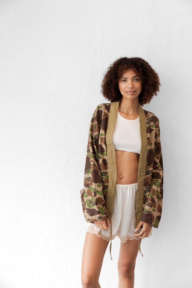 Camo Kimono Jacket unisex image 6