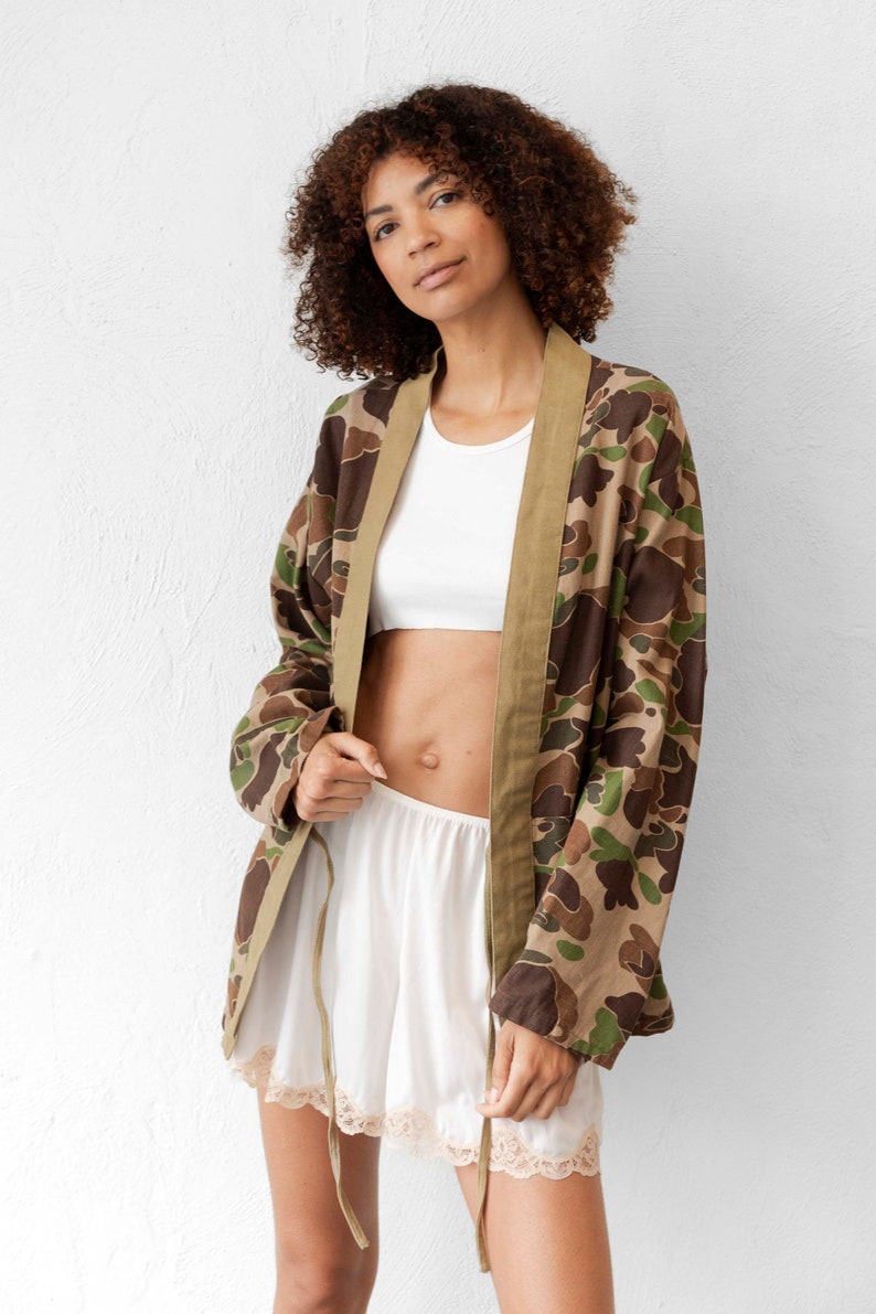 Camo Kimono Jacket unisex image 4