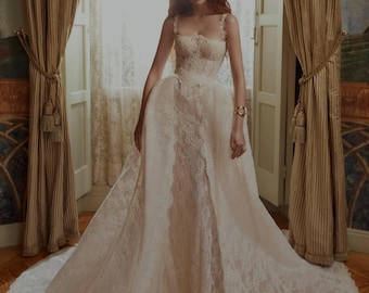 Custom dress/ convertible 2-in-1 bridal gown