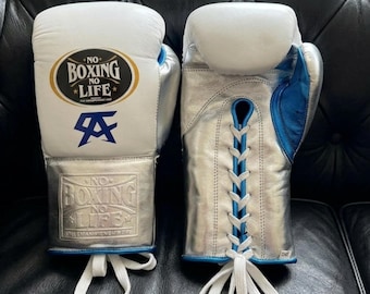 Guantes de cuero personalizados – Réplica del regalo de entrenamiento "No Boxing No Life"