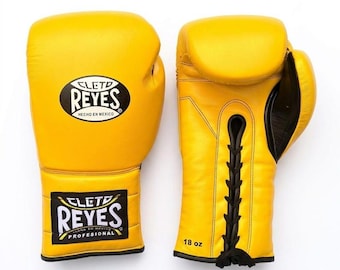 Gants de boxe en cuir Cleto Reyes | Gants d'entraînement professionnels à lacets | Authentique équipement de boxe mexicaine pour homme et femme