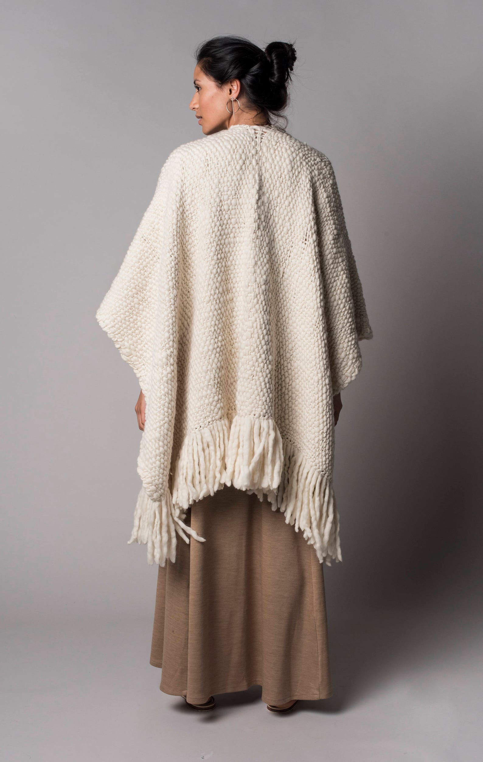 Oversized Chunky Blanket Poncho Outerwear Wool Cape Coat - Etsy