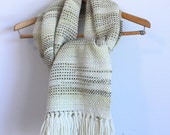 Yerba Mate Plant dyed - OOAK Handwoven Merino wool Shawl Handwoven Wrap