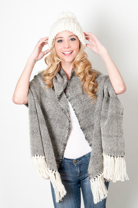 black wool wrap cardigan pattern women