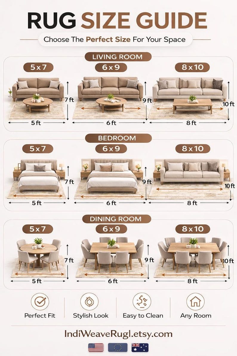 round rug size guide 4ft 5ft 6ft 8ft 9ft 10ft circle rug size chart living room bedroom placement guide modern area rug sizing