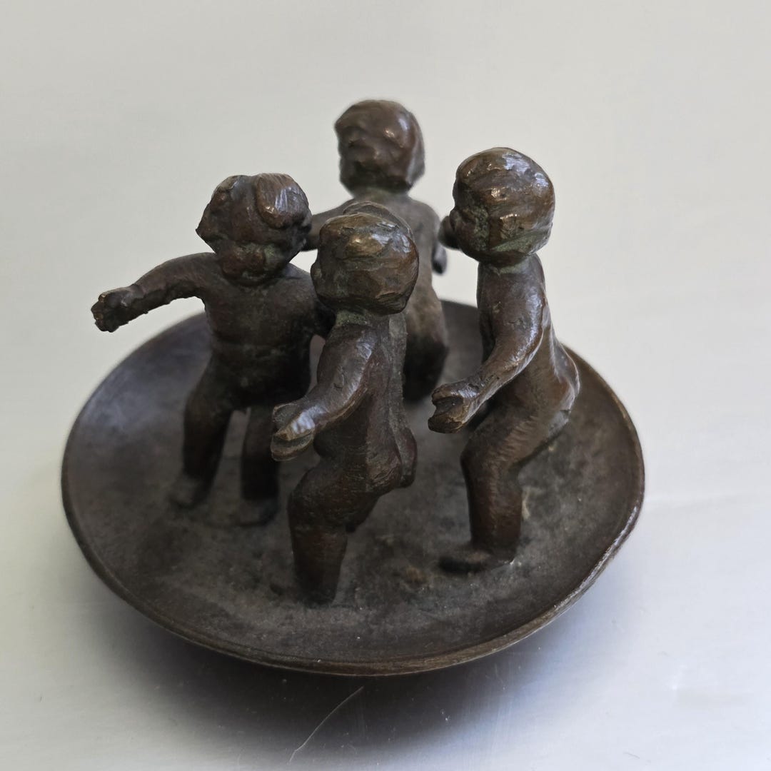 19thc Miniature Bronze Group of Four Cavorting Children - Etsy