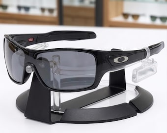 Oakley Turbine Rotor Polarized Sunglasses: Black gray Frame, UV400 Protection