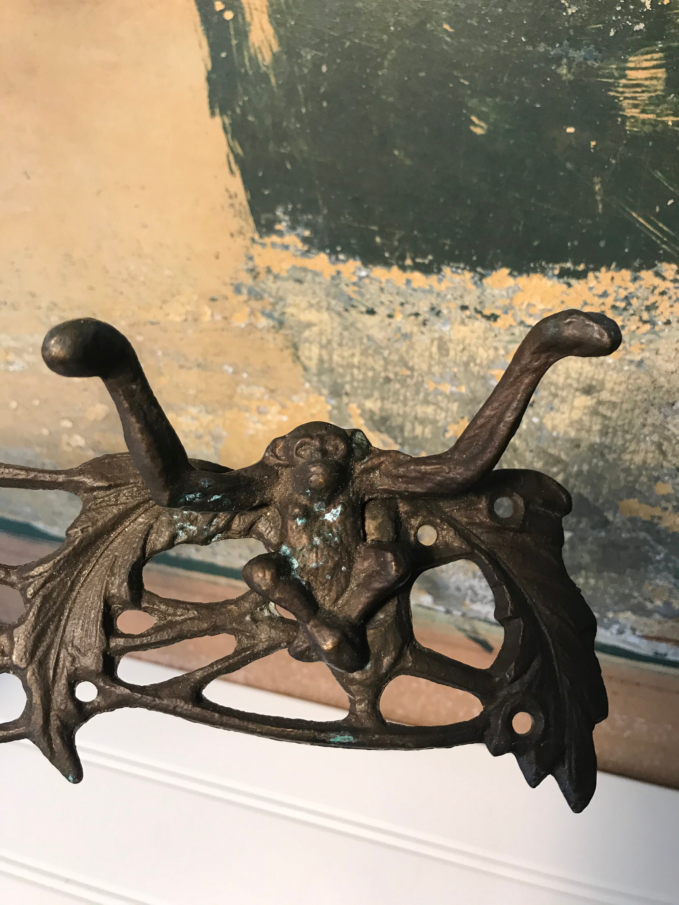 Monkey hook rack vintage monkeys Art Nouveau jungle decor Etsy