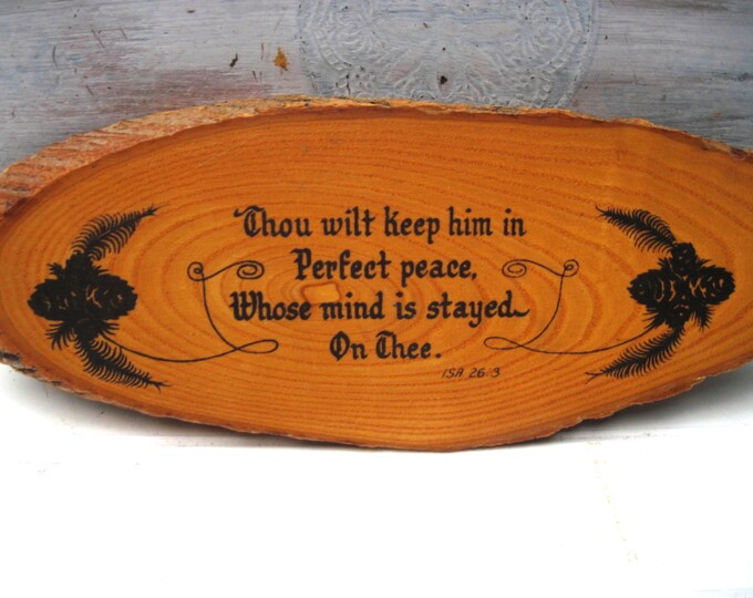 Bible Verse on Wood Plaque Wall Hanging Etsy