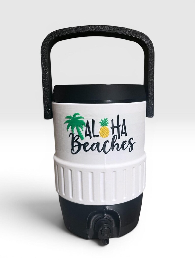Aloha Beaches Can Cooler 3D Print File | Tropical Drink Holder (Digital Download) image 3