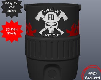 Archivos de impresión 3D para enfriador de latas de bomberos / Diseño FD First In Last Out (Descarga digital)