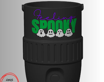 Feeling Spooky Ghost Can Cooler 3D Print File | Halloween Party Cup (Digital Download)