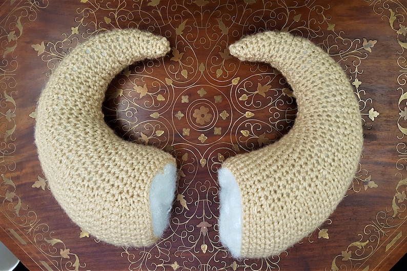 Crochet Pattern PDF Large Curved Horn Etsy