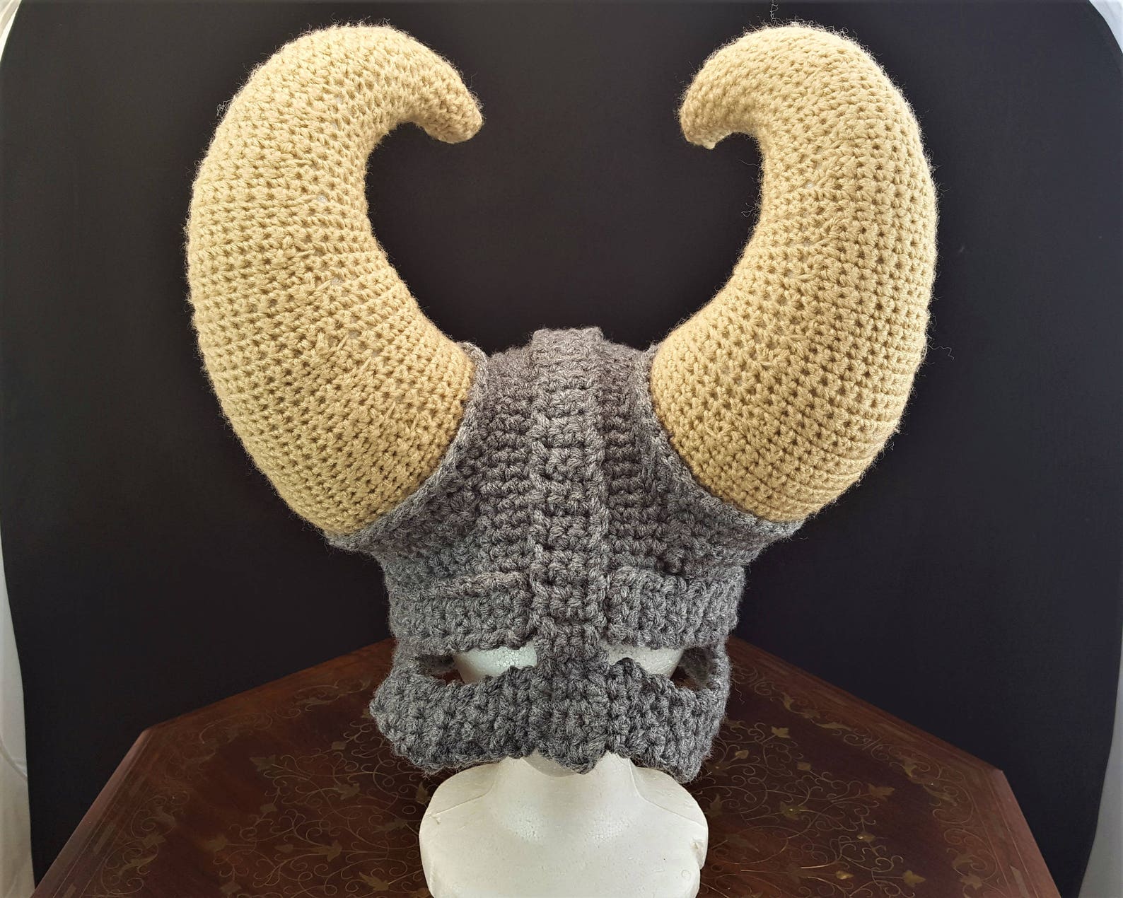 Crochet Pattern PDF Large Curved Horn Etsy
