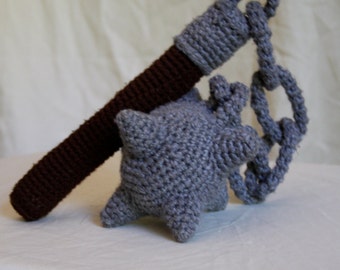 かぎ針編みパターン PDF モーニングスター、チェーンメイス、フレイル