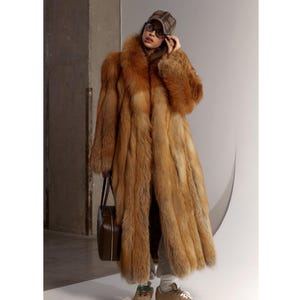 Full length fox coat - Etsy 日本