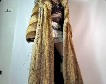 レッドフォックスファーコート - Etsy 日本