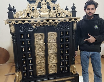 Designer Wooden Mandir – Perfect Blend of Tradition & Modern Style