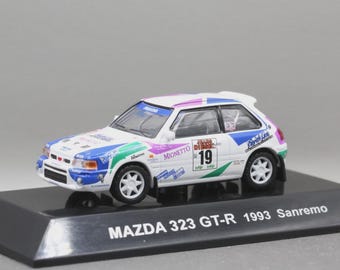 Vintage Model Cm's 1/64 Rally Car Collection SS.15 Mazda Familia 323 GTR BG8 Sanremo 1993 WRC