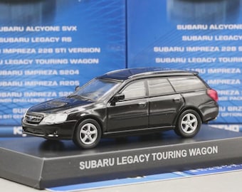 Vintage Model Kyosho 1/64 Subaru Collection Subaru Legacy Touring Wagon BP5 2003 Black