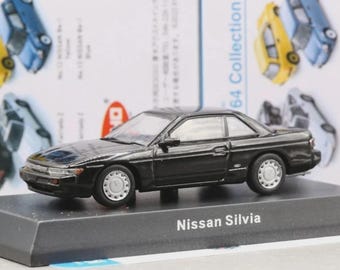 Vintage Model Kyosho 1/64 64 Collection 2 Nissan Silvia S13 1988 CA18DET Black