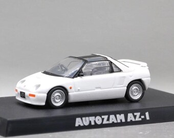 Vintage Model Aoshima 1/64 Light Weight Sport Car Collection 2 Mazda Autozam AZ1 Kei Car White