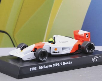 Vintage Model Kyosho 1/64 Ayrton Senna Formula One Collection Mclaren Honda F1 Mp4/7 1992 No.1