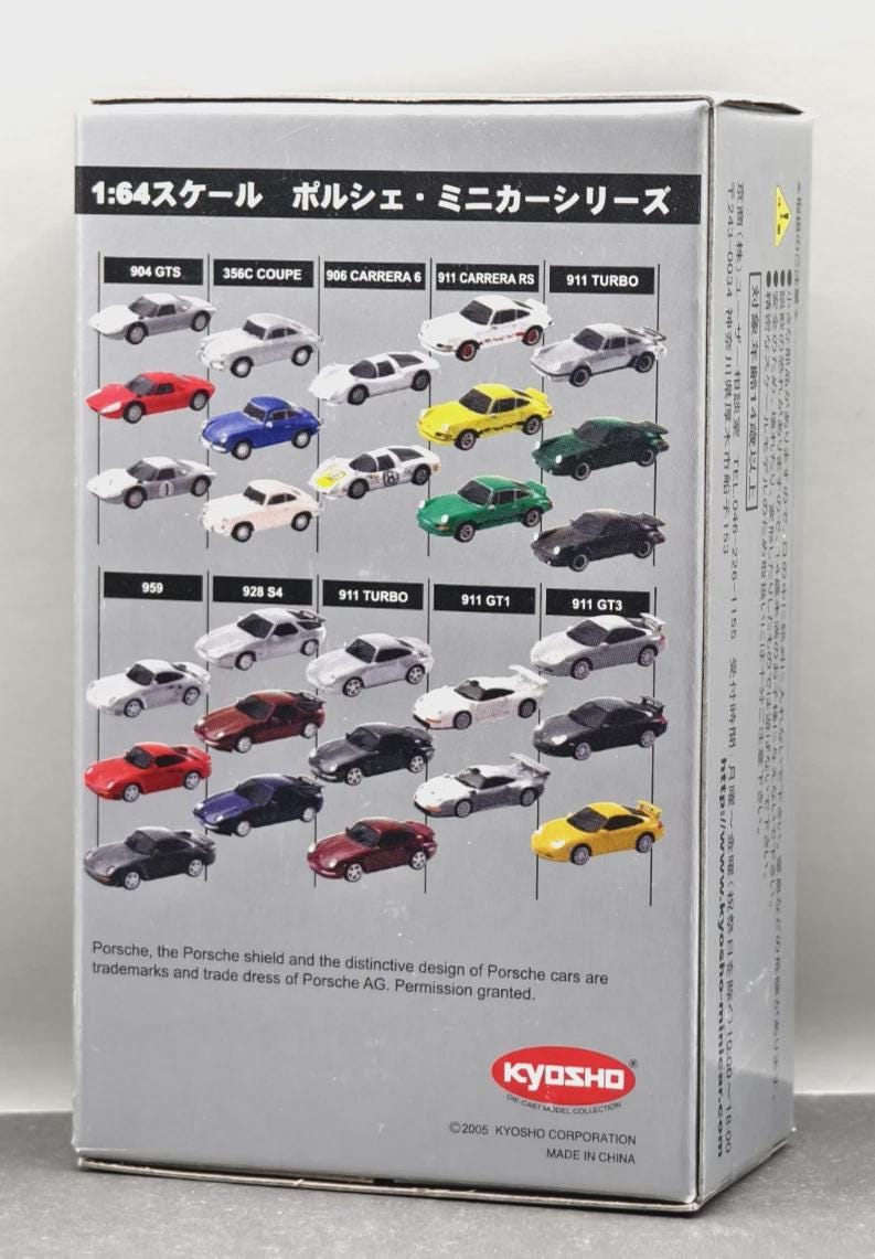 Vintage Model Kyosho 1/64 Porsche Collection 1 906 Carrera 6 1967