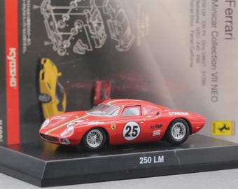 Vintage Model Kyosho 1/64 Ferrari Collection 7 Neo 250 LM 1964 Le Mans No.25 Custom Decals