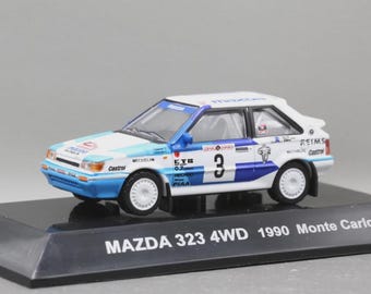 Vintage Model Cm's 1/64 Rally Car Collection SS.15 Mazda 323 Familia 4WD 1990 Monte Carlo WRC