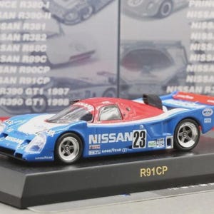 Vintagemodell Kyosho 1/64 Nissan Racing Car Collection R91CP Le Mans 24-timmars 1991 Calsonic