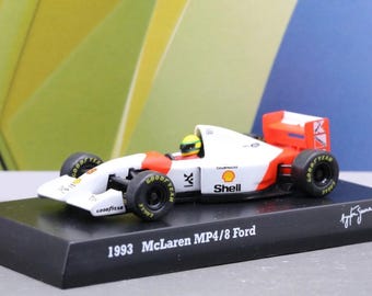 Vintage Model Kyosho 1/64 Ayrton Senna Formula One Collection Mclaren Ford F1 Mp4/8 1993 No.8