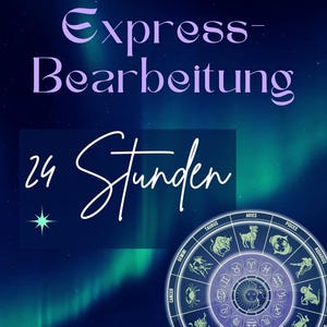 Complemento: Procesamiento exprés | Entrega en 24 horas para preguntas de horóscopo compradas