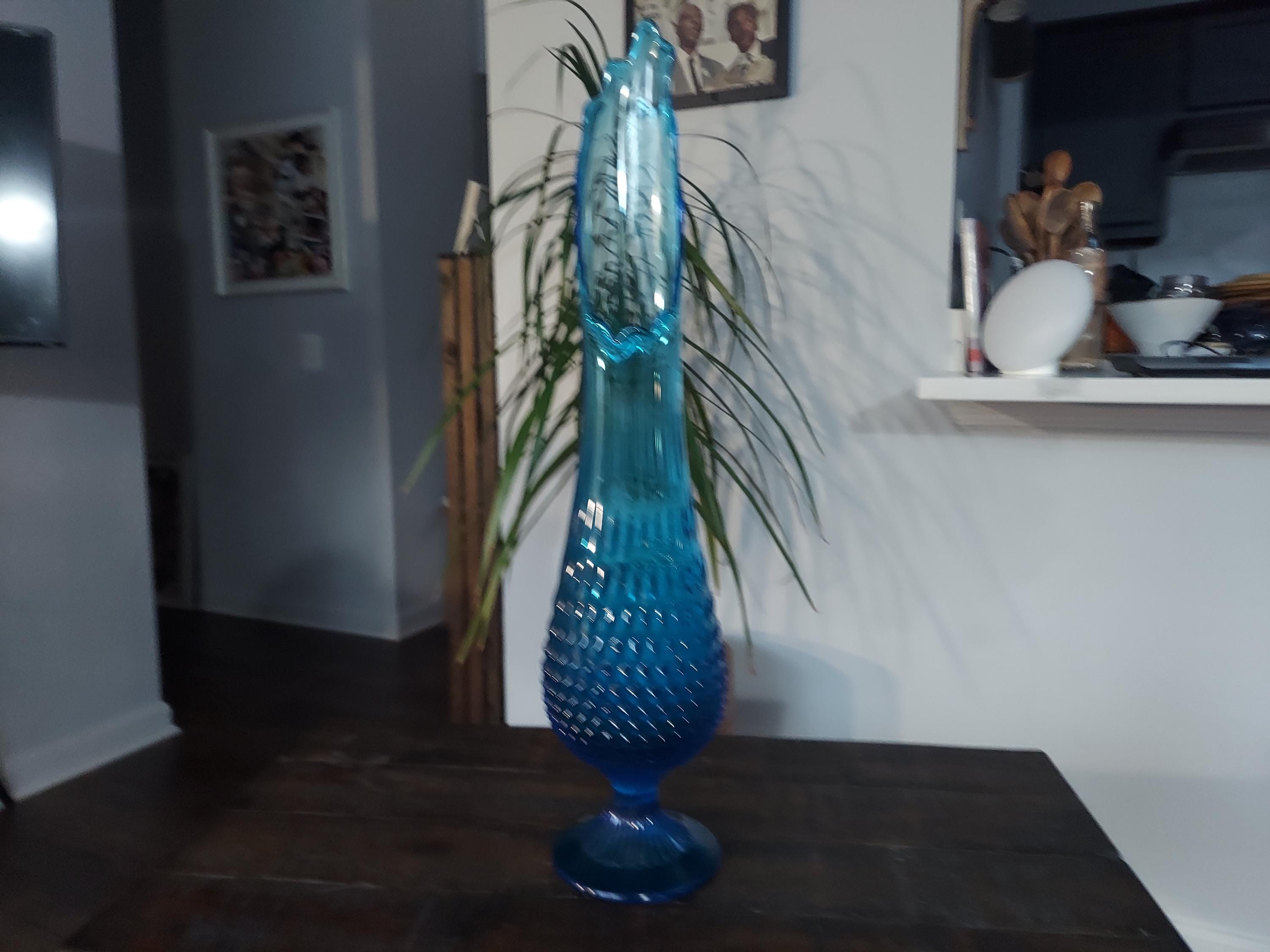 Blue Fenton.swung Vase - Etsy