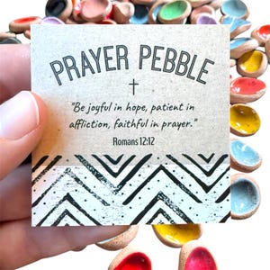 PREORDER Handmade Ceramic Prayer Pebbles Worry Stone Worry Rock Fidget