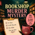 The Bookshop Murder Mystery Puzzle , Logic Elimination Game, 16 Clues, 5,250 Records, 1 Killer, Instant pdf Download product logo