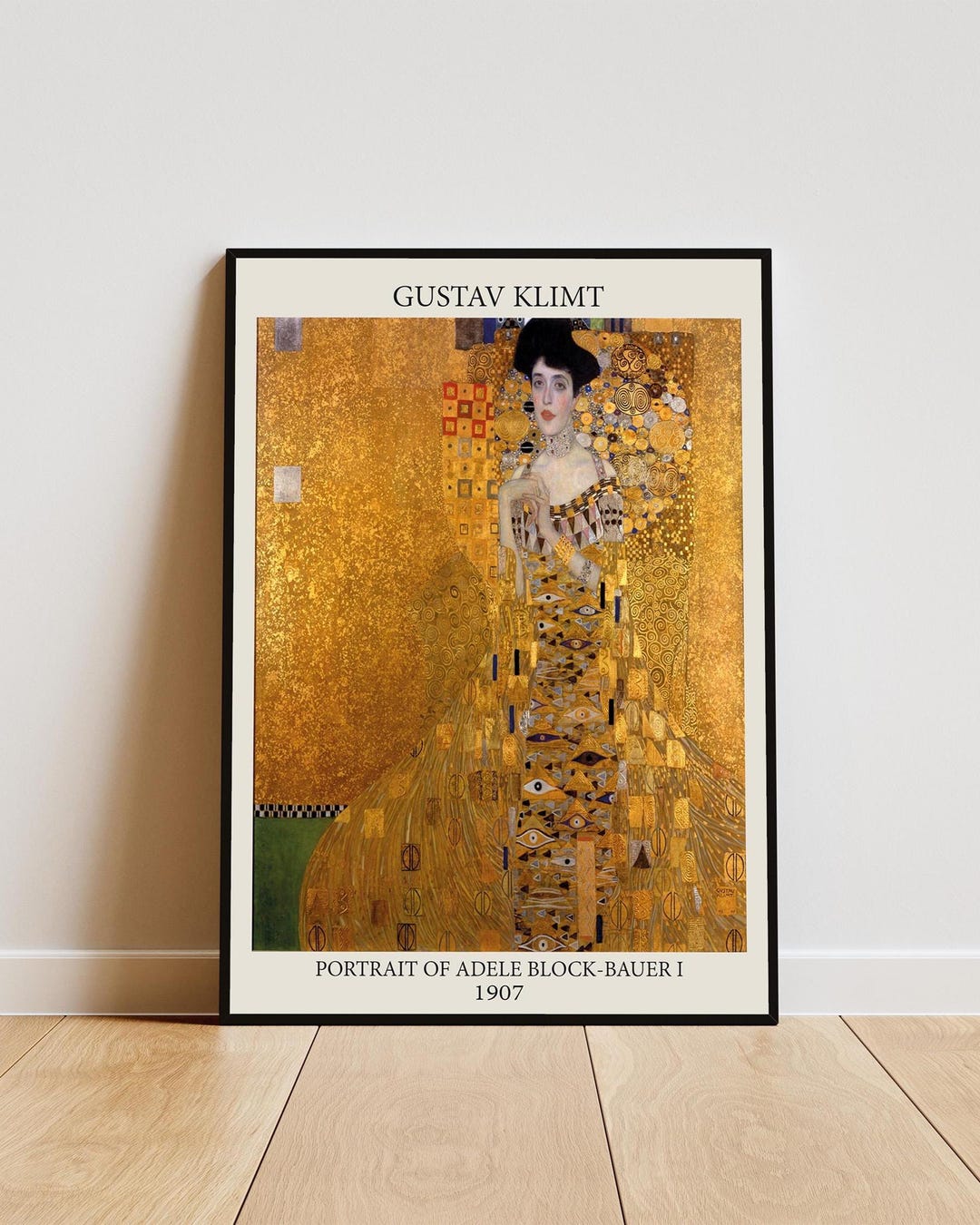 Gustav Klimt Portrait of Adele Bloch Bauer I Poster 1907, Gold Art ...