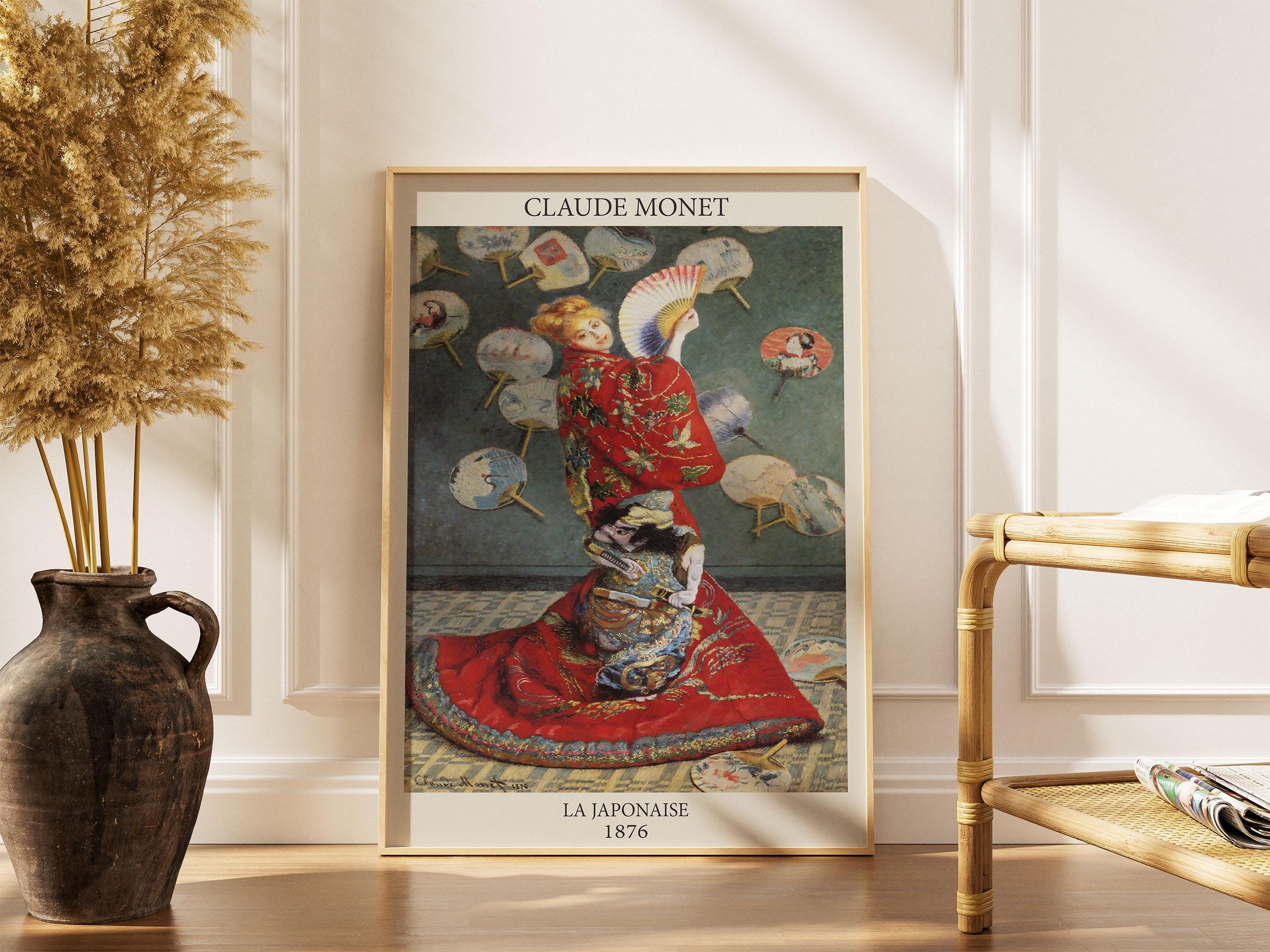 Claude Monet La Japonaise Print, Japonisme Wall Art, Impressionist