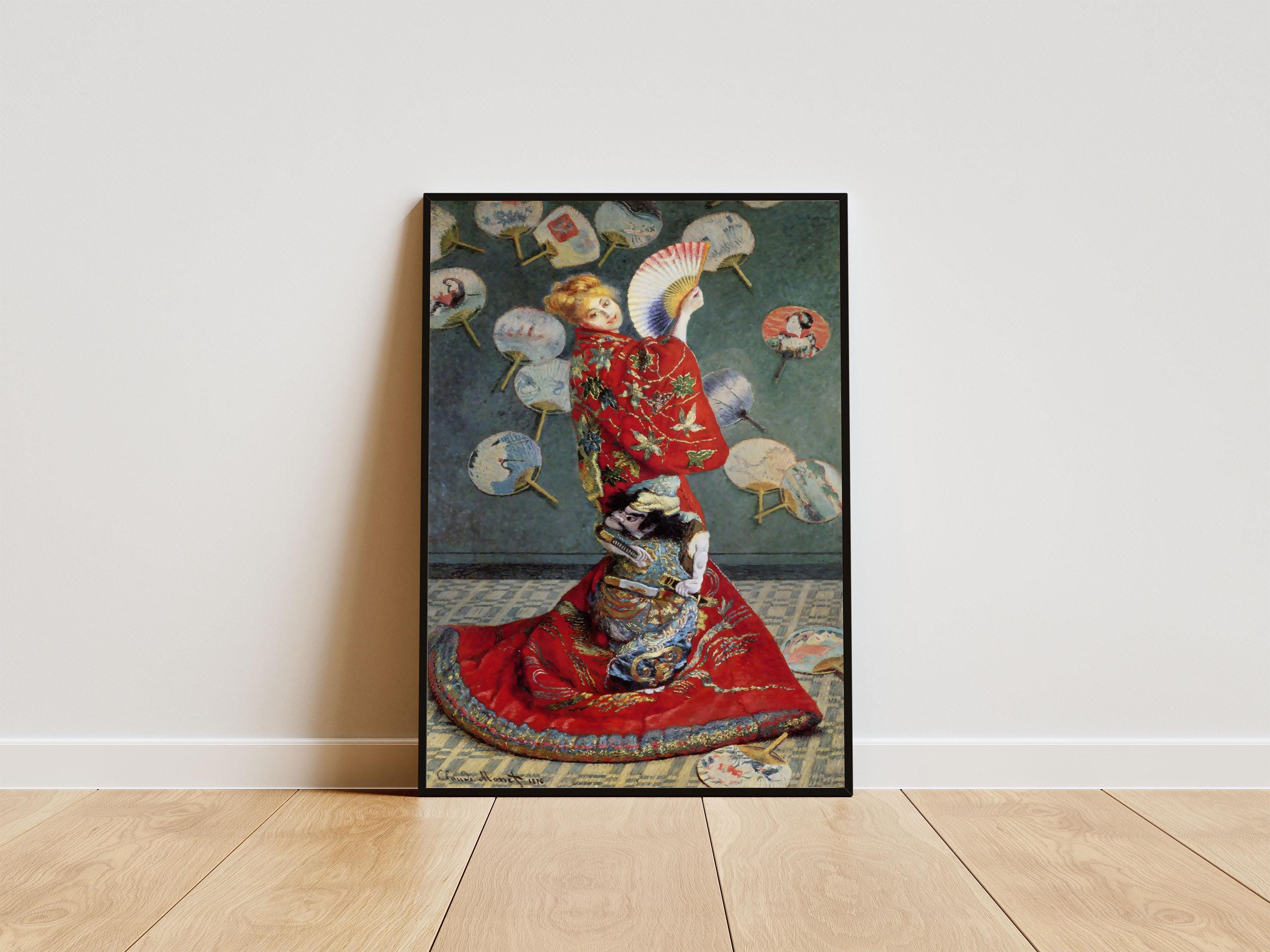 Claude Monet La Japonaise Print, Japonisme Wall Art, Impressionist